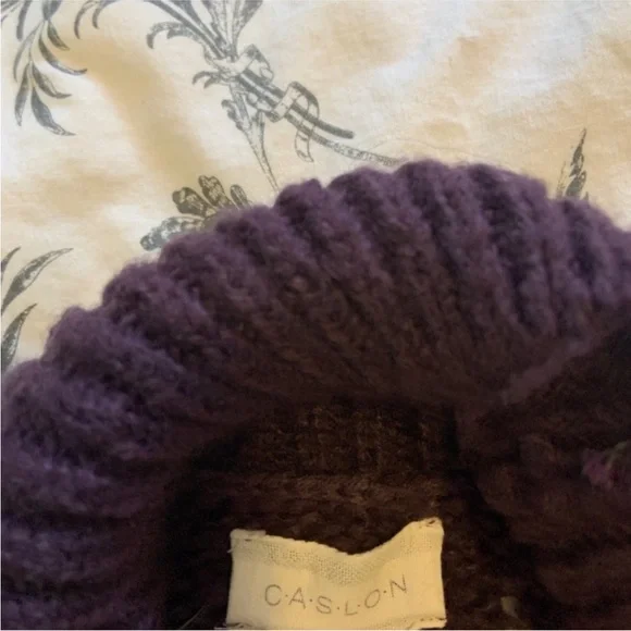 Nordstrom Caslon long cozy Plum Sweater - Picture 7 of 7